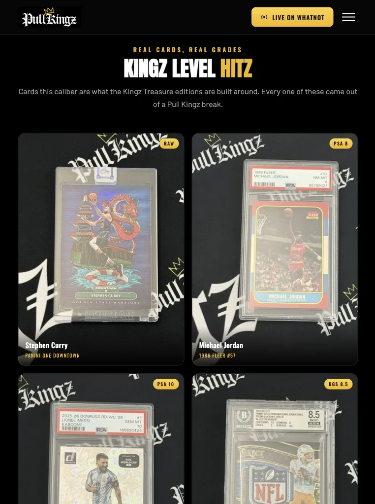 Kingz Level Hitz — graded cards showcase